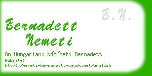 bernadett nemeti business card